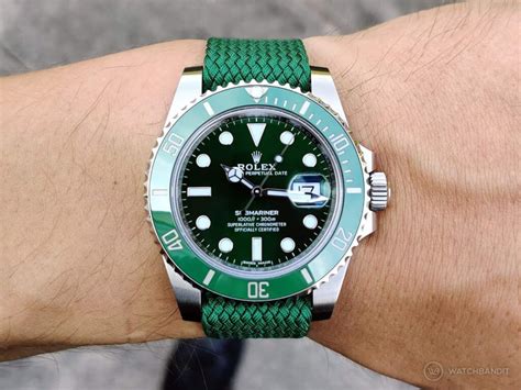 rolex hulk leather strap|rolex rubber strap.